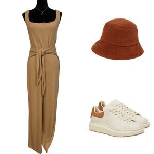 NWT - Reformation Kazu Ribbed Midi Jump Suit